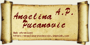 Angelina Pucanović vizit kartica